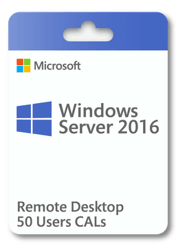 Product image of Microsoft Windows Server 2016 Remote Desktop 50 Users CAL