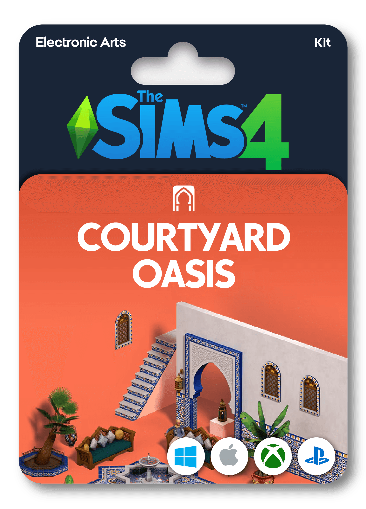 The Sims 4 Courtyard Oasis Kit