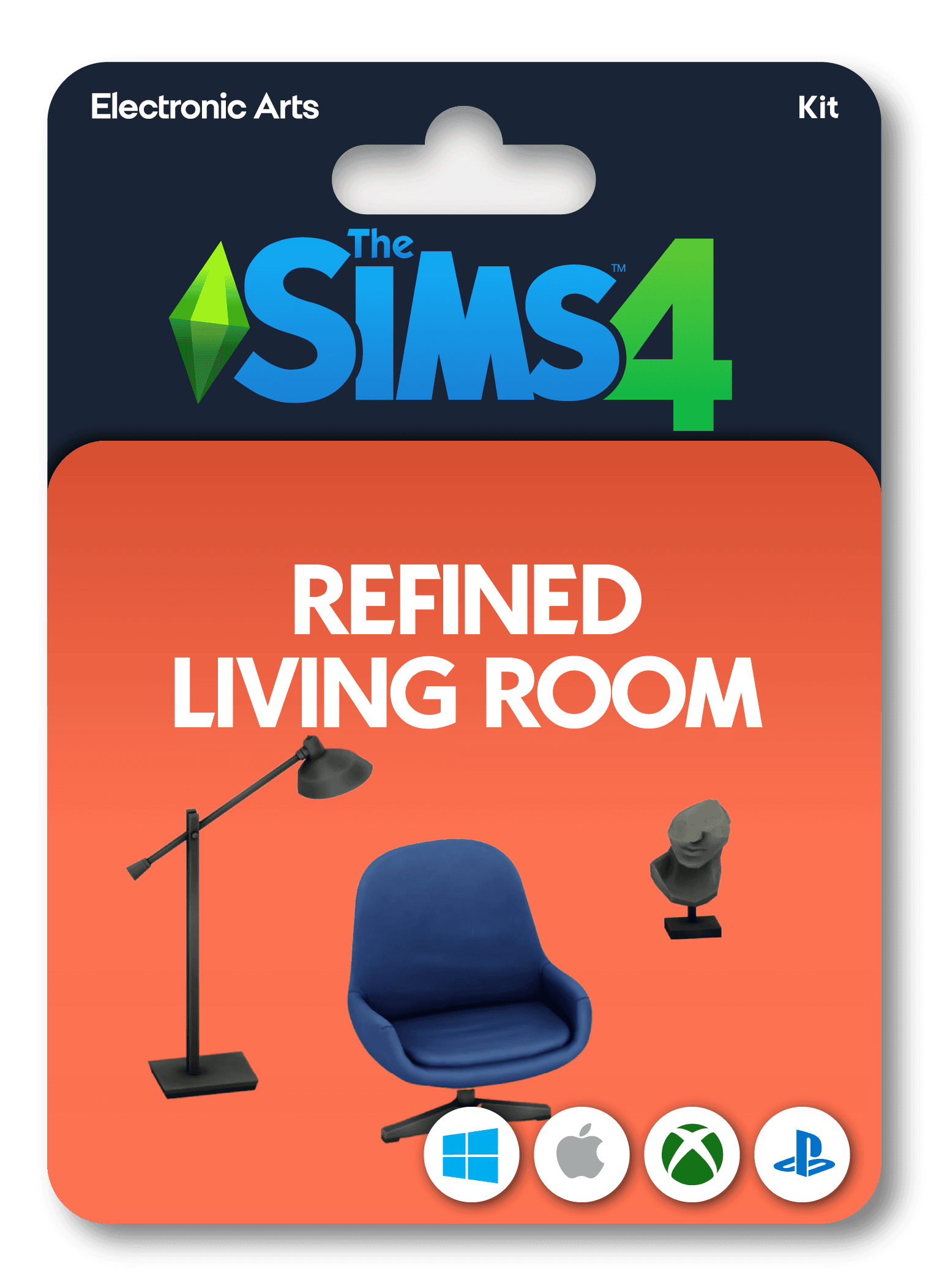 The Sims 4 Refined Living Room Kit