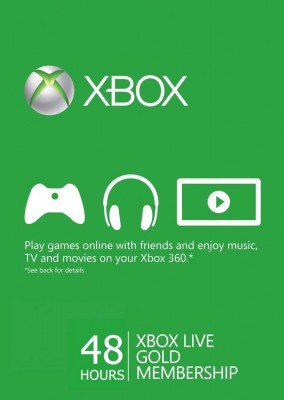 Xbox Live Gold 48 hours