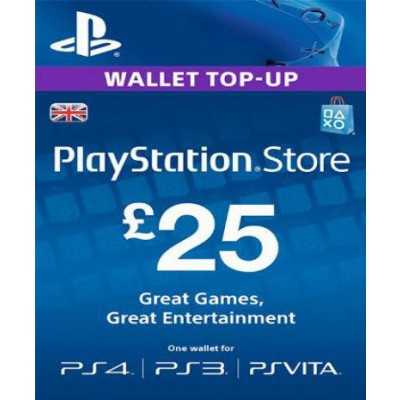 PlayStation Network Card (PSN) 25 GBP (UK)