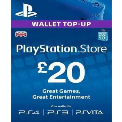 PlayStation Network Card (PSN) 20 GBP (UK)