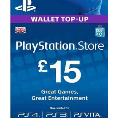 PlayStation Network Card (PSN) ‎15 GBP (UK)