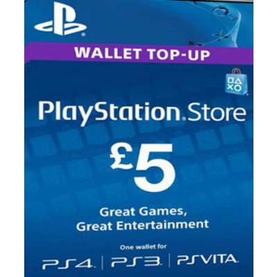 PlayStation Network Card (PSN) 5 GBP (UK)