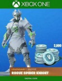 Fortnite: Legendary Rogue Spider Knight Outfit + 2000 V-Bucks Bundle (Xbox One)