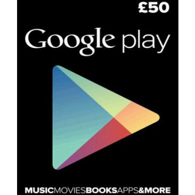 Google Play &pound;50 Gift Card (UK)